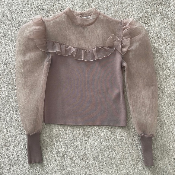 Zara Tops Zara Puff Sleeve Top Poshmark